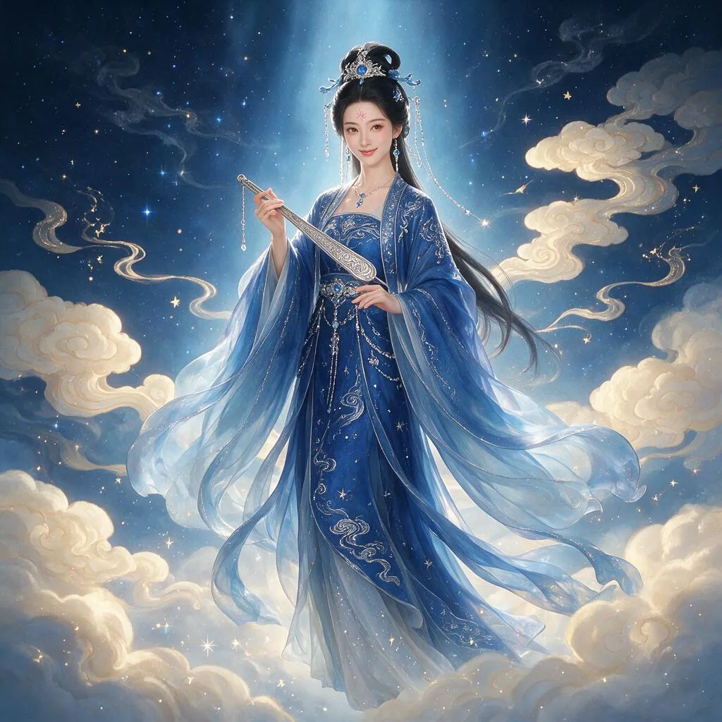 六仙女·蓝衣