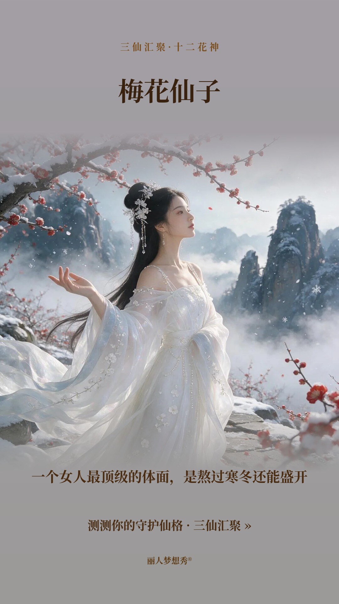 梅花仙子小红书封面